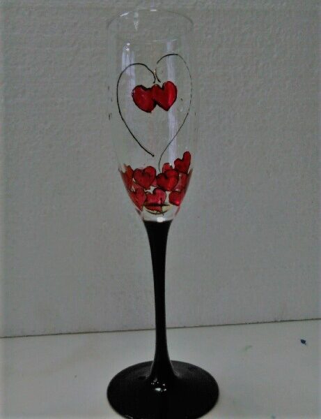 Ručno oslikana staklena čaša