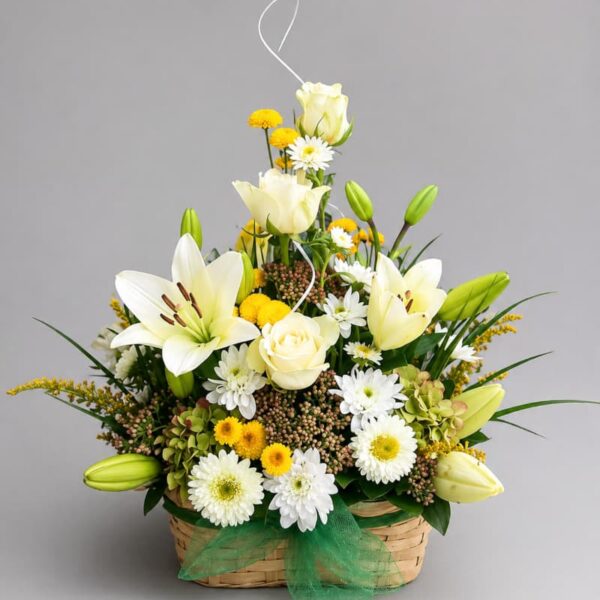 cvetna korpa sa ljiljanima dostava Beograd