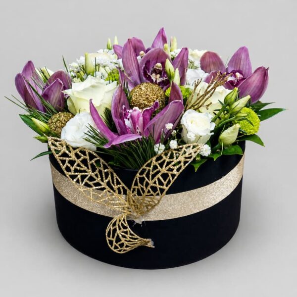flower box sa orhidejama luksuzni aranžman Beograd