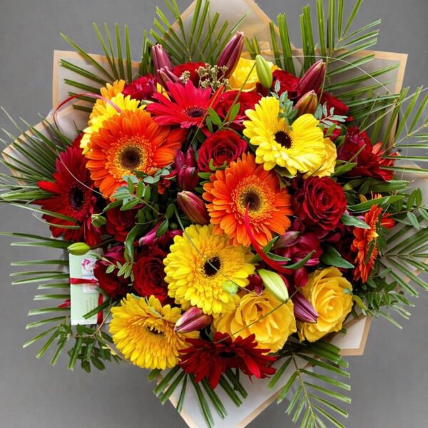 buket gerberi ruže ljiljani dostava Beograd