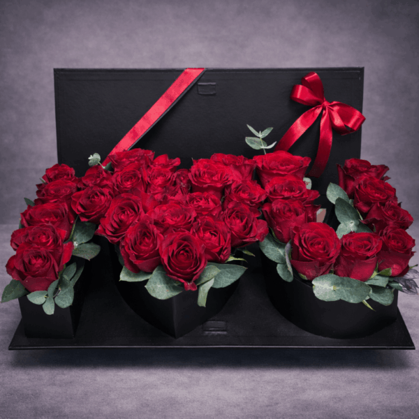 love aranzman sa 31 crvenom ruzom u kutiji dostava Beograd