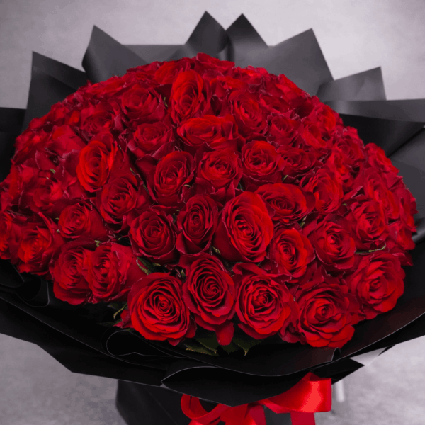 101 crvena ruža luksuzni buket ruža