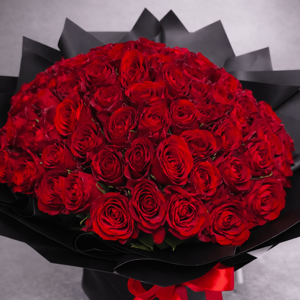 101 crvena ruža luksuzni buket ruža