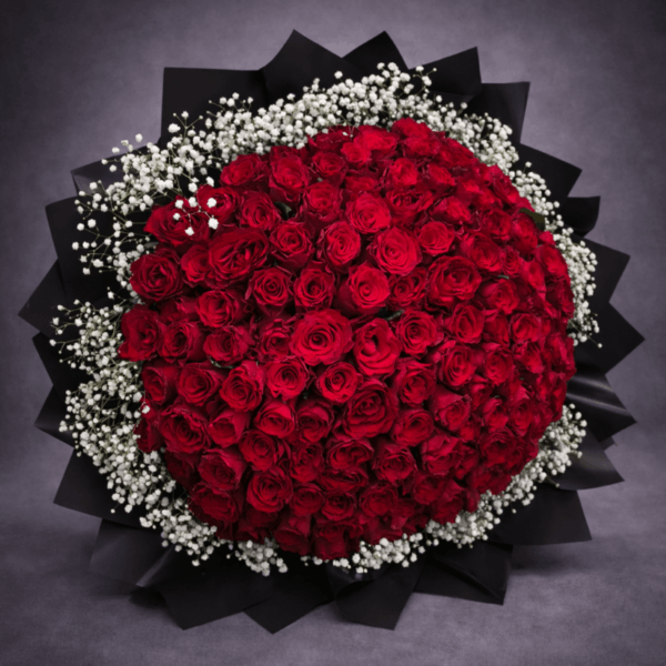 101 crvena ruža luksuzni buket ruža
