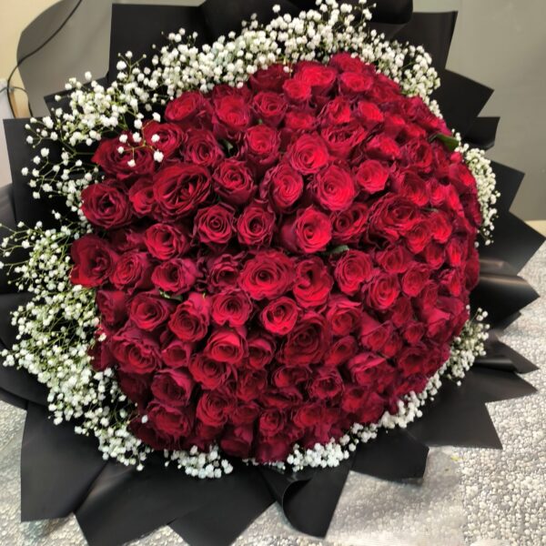 101 Crvena Ruža – Premium Luksuzni Buket | Cvećara Girasole Beograd